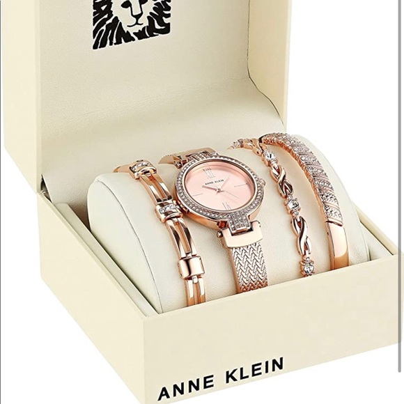Anne Klein Jewelry - Anne Klein Women's Swarovski Crystal Watch Set